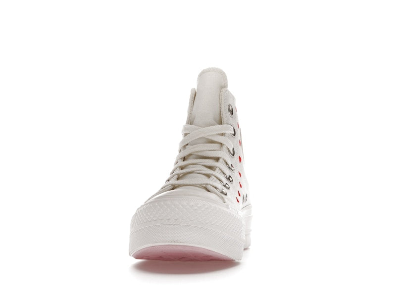 Converse Chuck Taylor All Star Lift Hi White Red (Women's) - vue 11