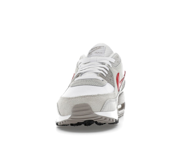 Nike Air Max 90 White College Grey Vast Grey University Red - vue 11