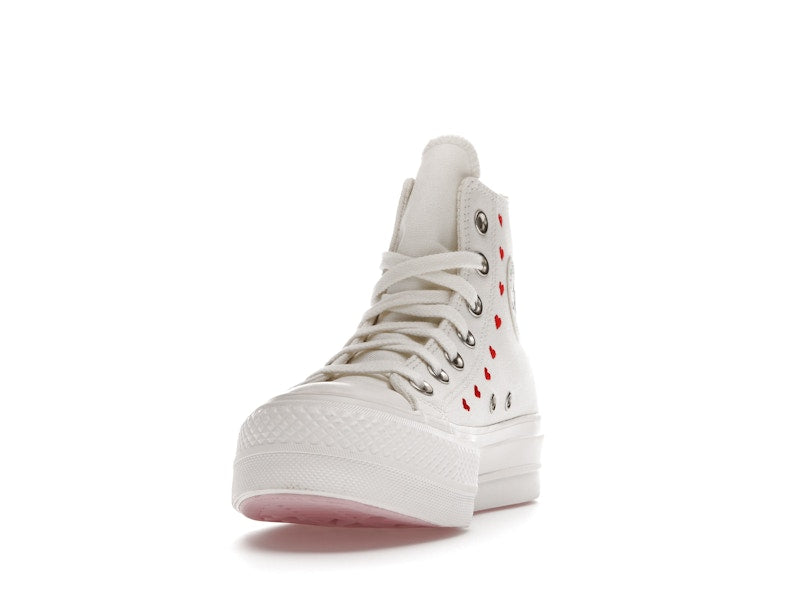 Converse Chuck Taylor All Star Lift Hi White Red (Women's) - vue 12