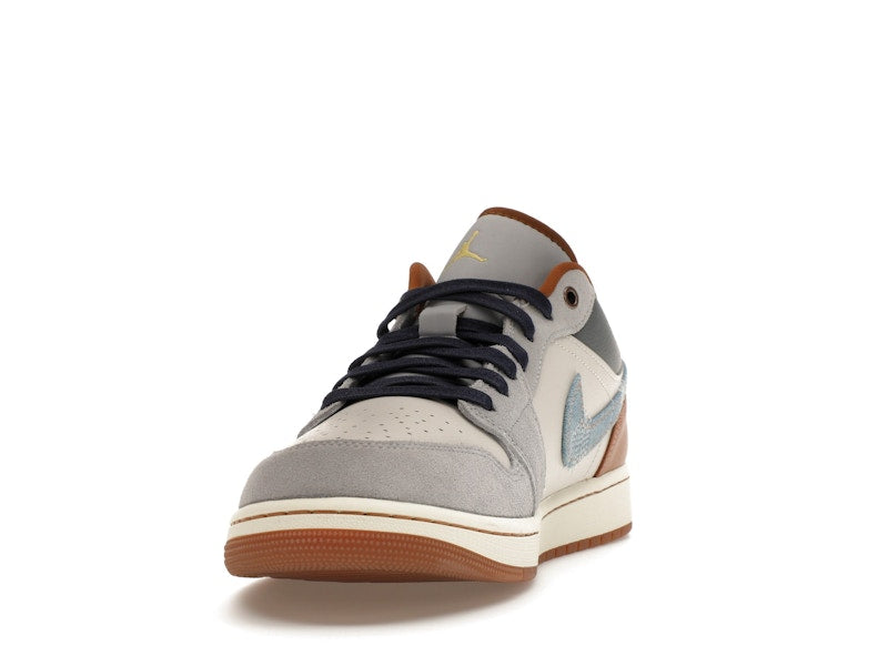 Jordan 1 Low SE Phantom Repaired Denim Swoosh - vue 12