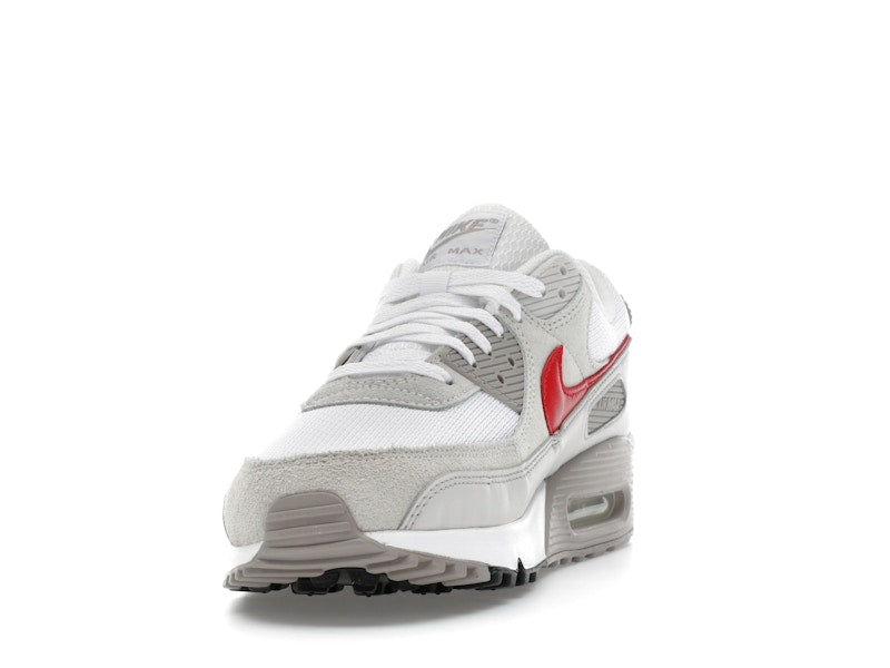 Nike Air Max 90 White College Grey Vast Grey University Red - vue 12