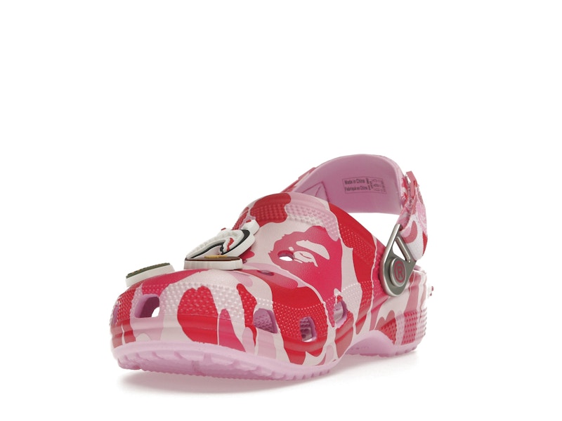 Crocs Classic Clog A Bathing Ape Bape Abc Camo Pink - vue 12