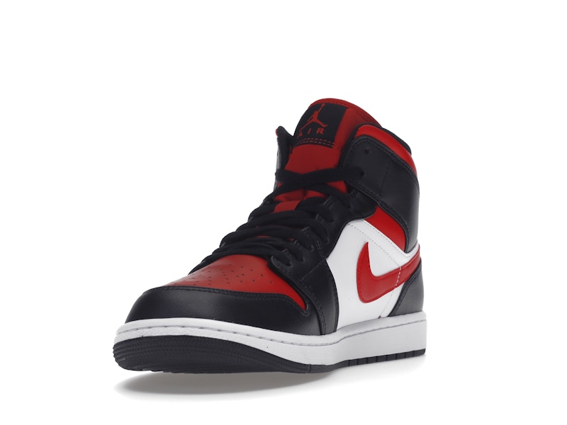 Air Jordan 1 Mid White Black Red (2022) - visning 12