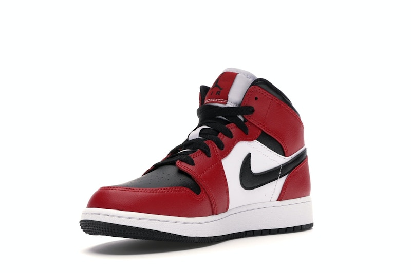 Air Jordan 1 Mid Chicago Black Toe (GS) - weergave 13