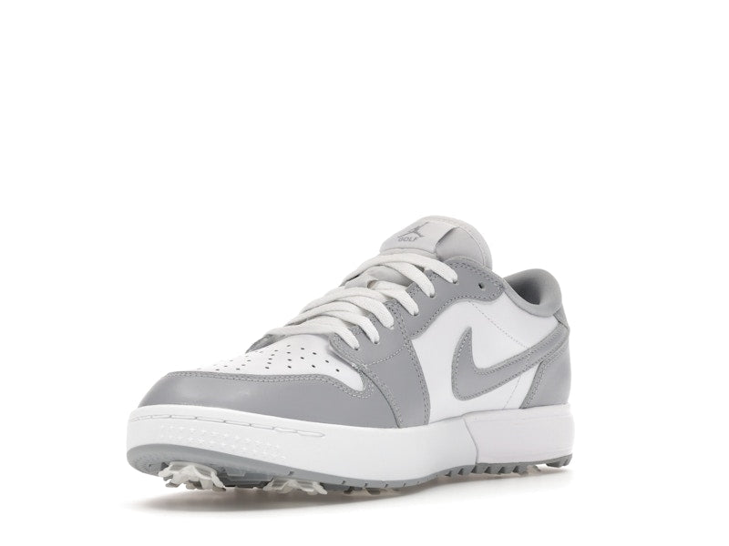 Jordan 1 Low Golf Spiked Wolf Grey White - vue 14