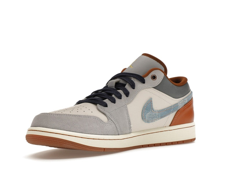 Jordan 1 Low SE Phantom Repaired Denim Swoosh - vue 15