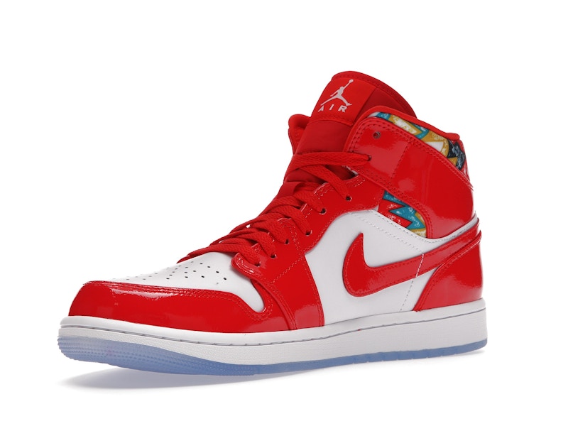 Jordan 1 Mid Barcelona Sweater Red Patent - Ansicht 15
