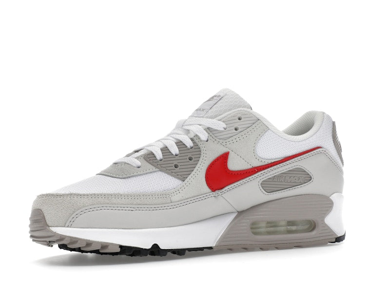 Nike Air Max 90 White College Grey Vast Grey University Red - vue 16