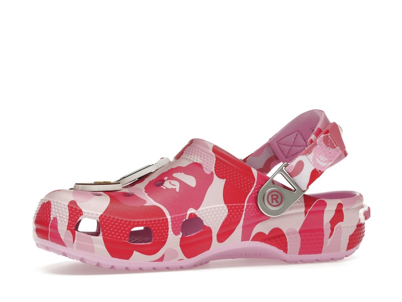 Crocs Classic Clog A Bathing Ape Bape Abc Camo Pink - vue 16