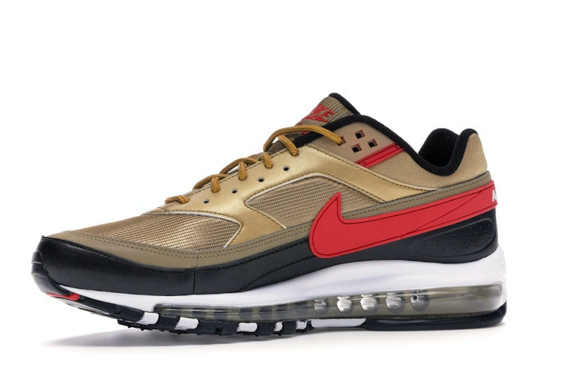 Nike Air Max 97 BW Metallic Gold University Red Black - vue 17