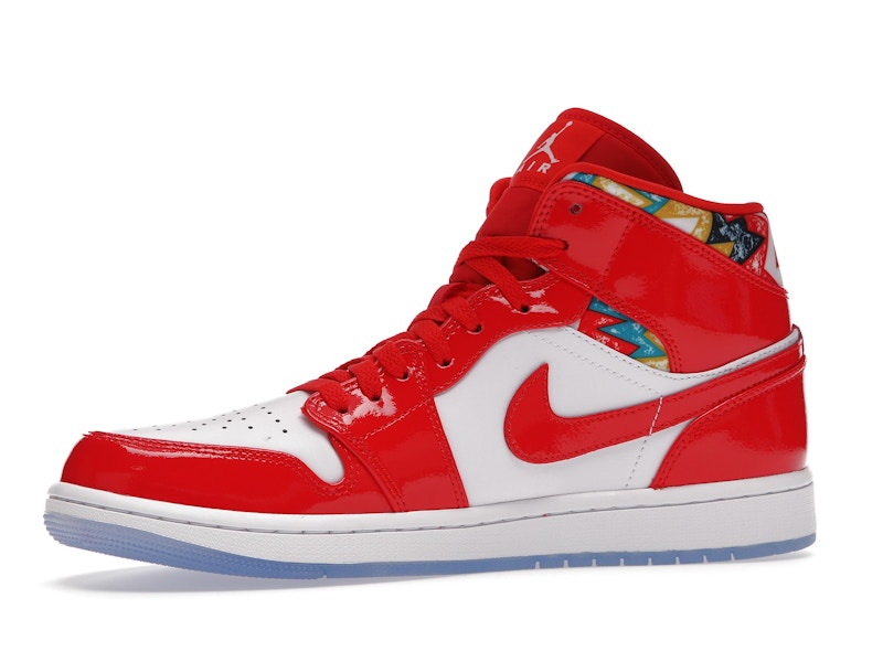 Jordan 1 Mid Barcelona Sweater Red Patent - Ansicht 17