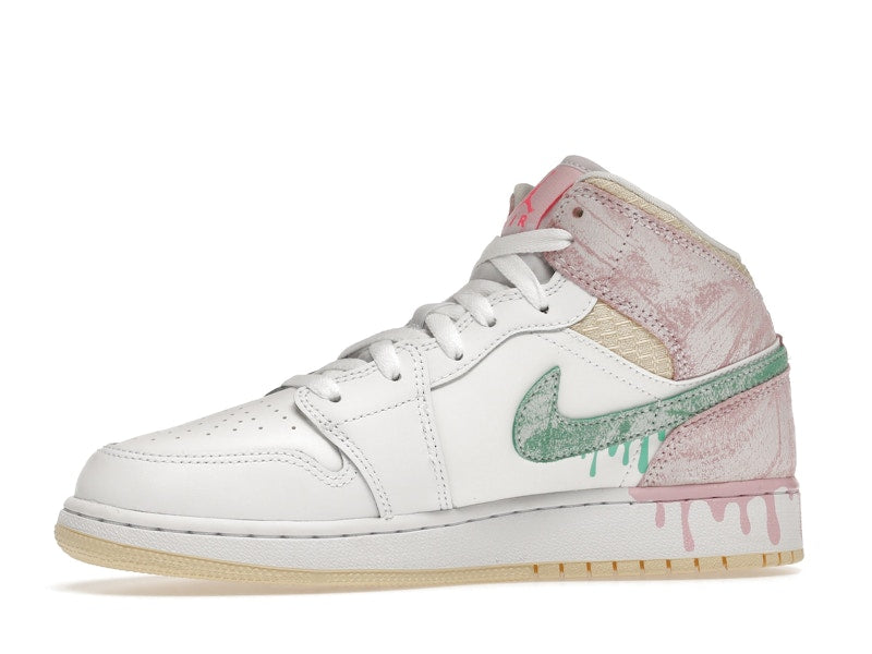 Air Jordan 1 Mid Paint Drip (GS) - weergave 16