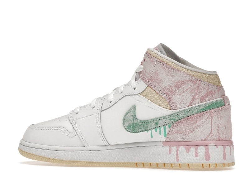 Air Jordan 1 Mid Paint Drip (GS) - weergave 20