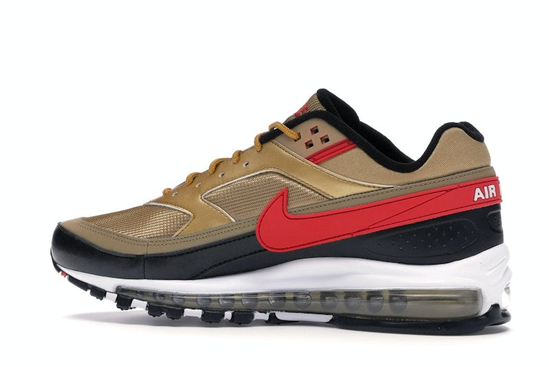 Nike Air Max 97 BW Metallic Gold University Red Black - vue 21