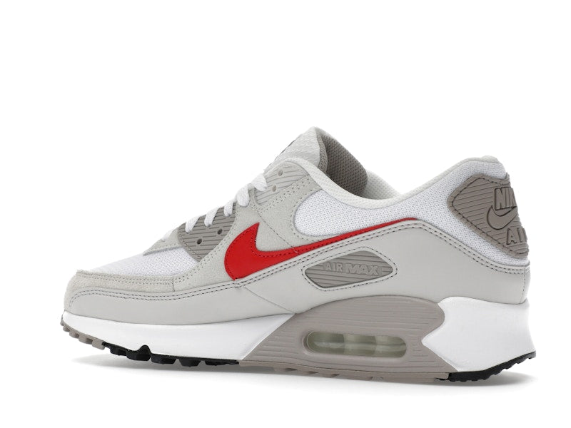 Nike Air Max 90 White College Grey Vast Grey University Red - vue 22
