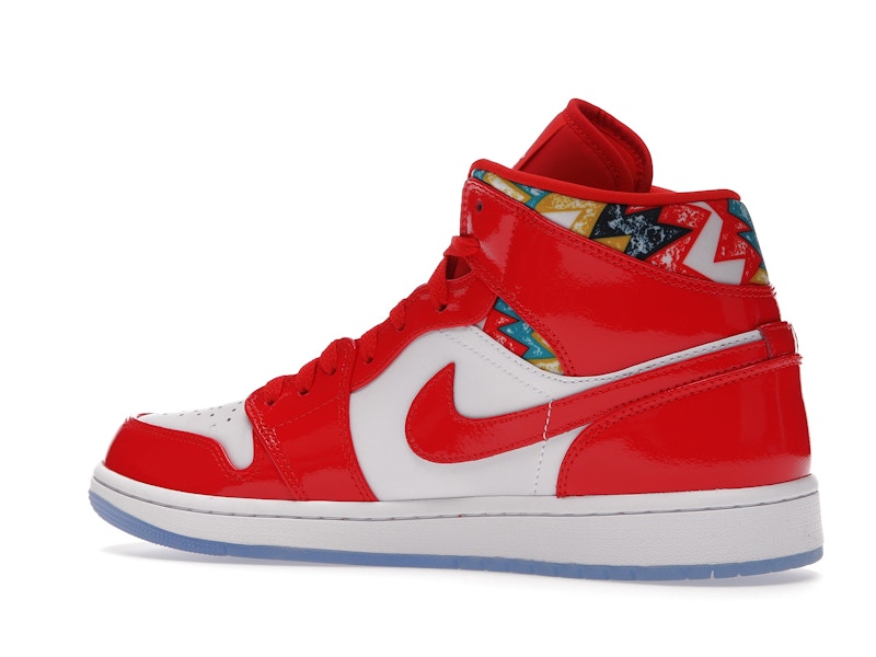 Jordan 1 Mid Barcelona Sweater Red Patent - Ansicht 22