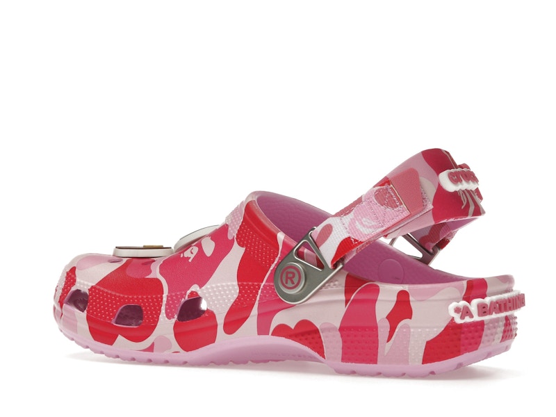 Crocs Classic Clog A Bathing Ape Bape Abc Camo Pink - vue 21