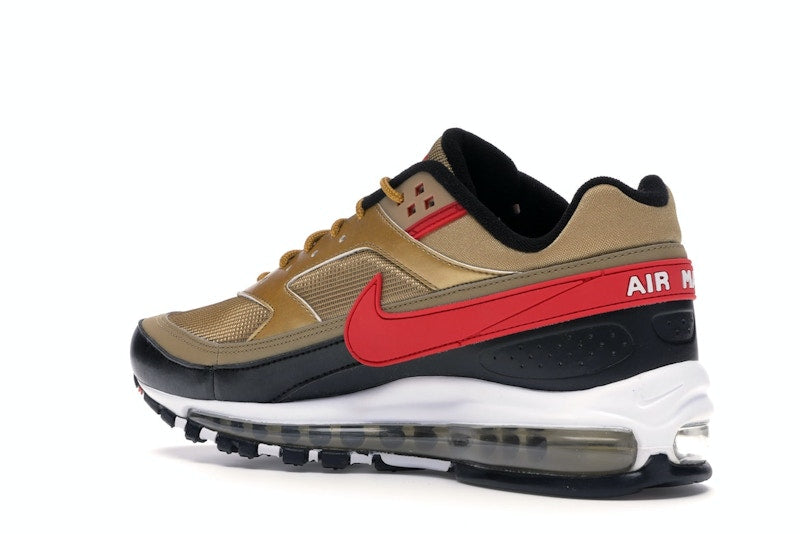 Nike Air Max 97 BW Metallic Gold University Red Black - vue 23
