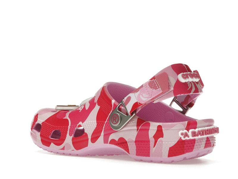Crocs Classic Clog A Bathing Ape Bape Abc Camo Pink - vue 22