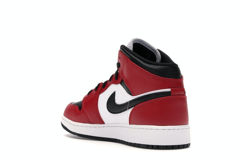 Air Jordan 1 Mid Chicago Black Toe (GS) - weergave 23
