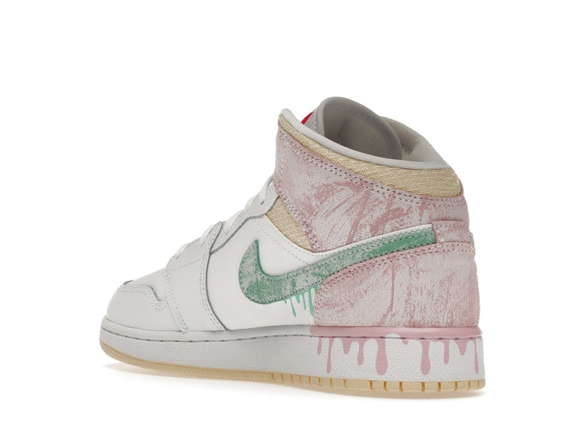 Air Jordan 1 Mid Paint Drip (GS) - weergave 23