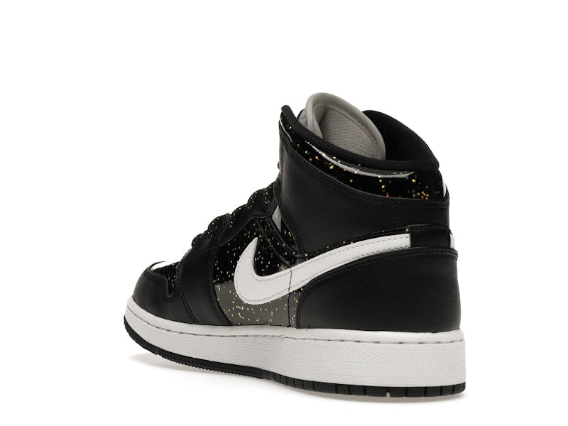 Air Jordan 1 Mid Black Speckle (GS) - visning 24