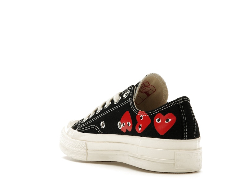 Converse Chuck Taylor All Star 70 Ox Comme des Garcons PLAY Multi-Heart Black - widok 24