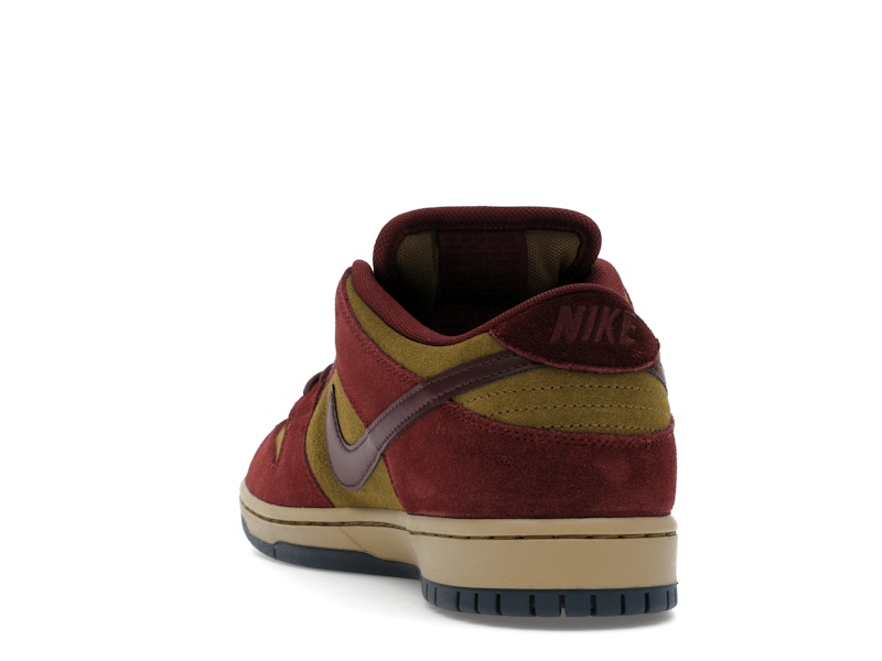 Nike SB Dunk Low Dark Team Red Olive Flak - widok 25