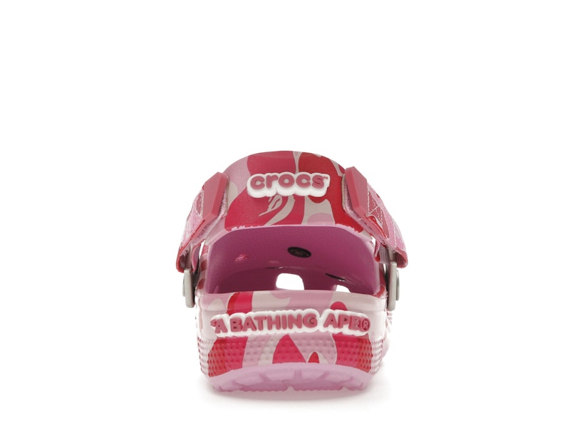 Crocs Classic Clog A Bathing Ape Bape Abc Camo Pink - vue 27