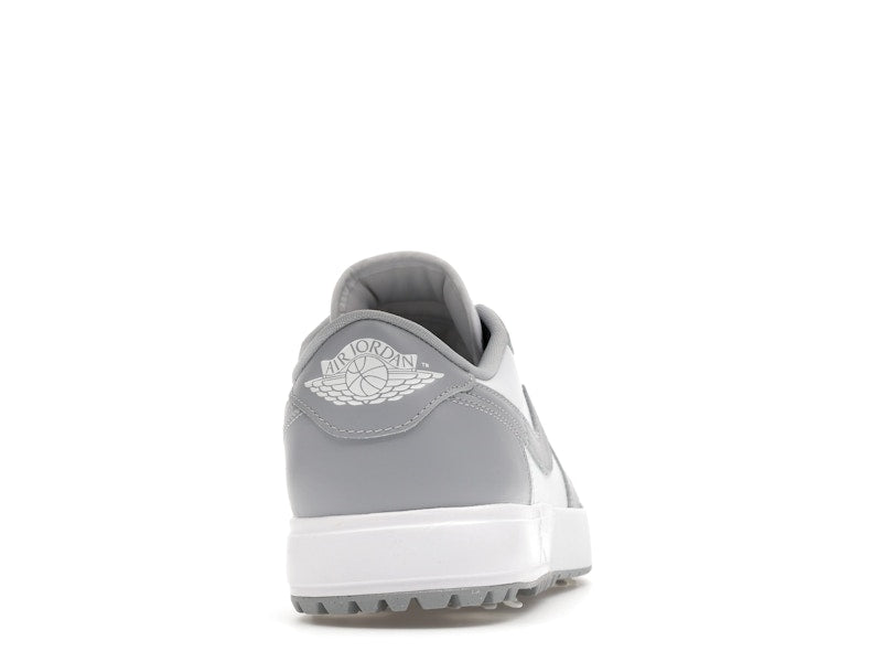 Jordan 1 Low Golf Spiked Wolf Grey White - vue 29
