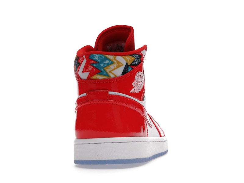 Jordan 1 Mid Barcelona Sweater Red Patent - Ansicht 29