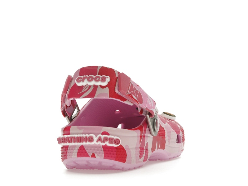 Crocs Classic Clog A Bathing Ape Bape Abc Camo Pink - vue 29