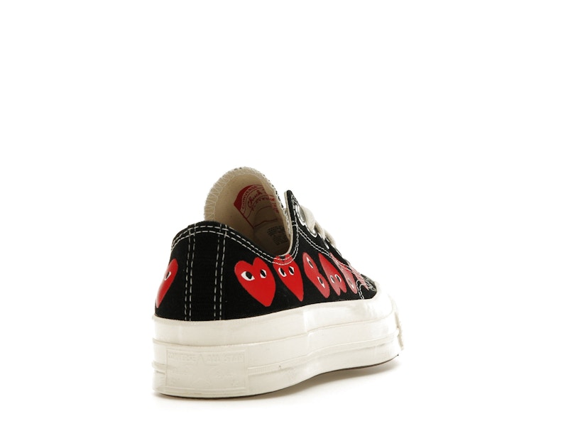 Converse Chuck Taylor All Star 70 Ox Comme des Garcons PLAY Multi-Heart Black - widok 29