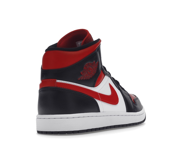 Air Jordan 1 Mid White Black Red (2022) - visning 30