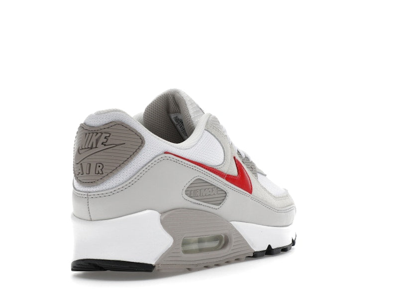 Nike Air Max 90 White College Grey Vast Grey University Red - vue 31