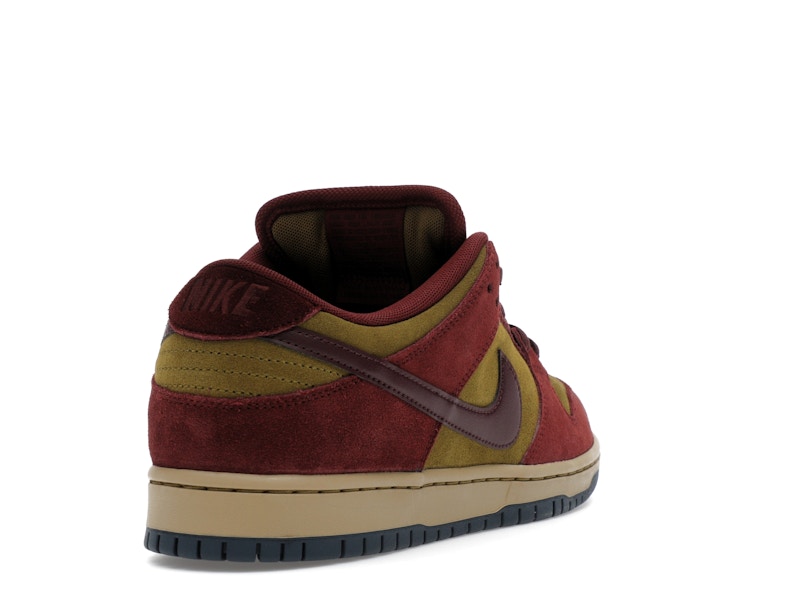 Nike SB Dunk Low Dark Team Red Olive Flak - widok 30