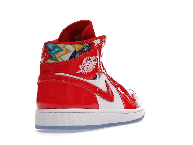 Jordan 1 Mid Barcelona Sweater Red Patent - Ansicht 31