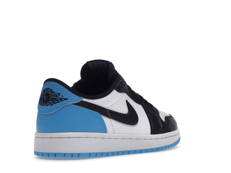 Jordan 1 Retro Low OG Black Dark Powder Blue (Women's) - vue 32