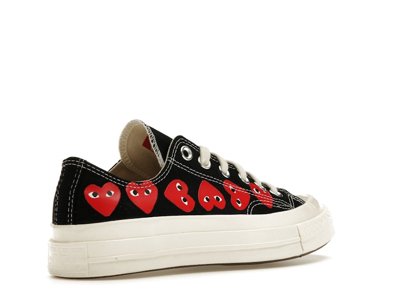 Converse Chuck Taylor All Star 70 Ox Comme des Garcons PLAY Multi-Heart Black - widok 32