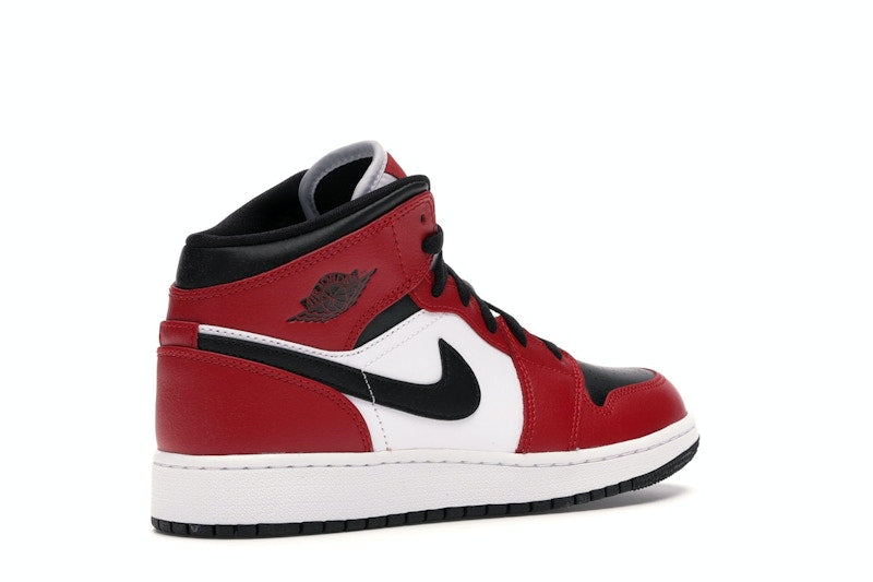 Air Jordan 1 Mid Chicago Black Toe (GS) - weergave 32