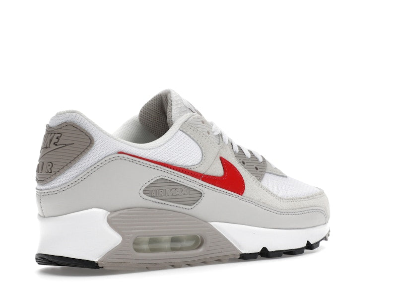 Nike Air Max 90 White College Grey Vast Grey University Red - vue 33