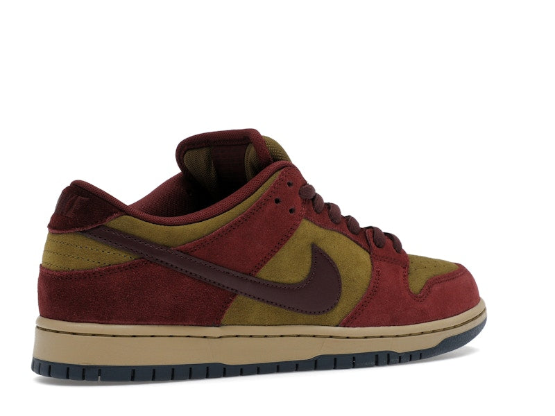 Nike SB Dunk Low Dark Team Red Olive Flak - widok 33