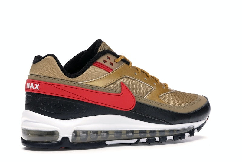 Nike Air Max 97 BW Metallic Gold University Red Black - vue 34