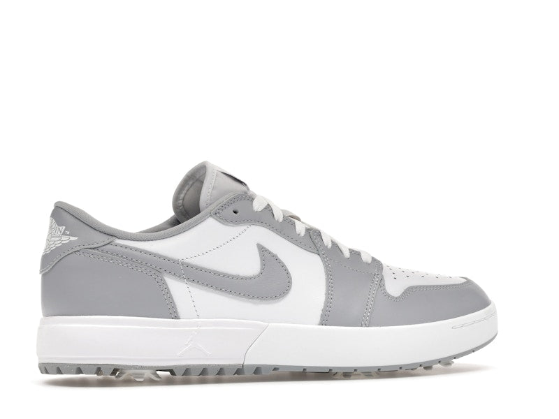 Jordan 1 Low Golf Spiked Wolf Grey White - vue 35