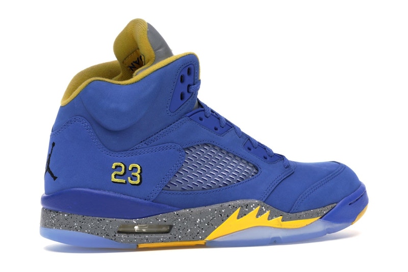 Jordan 5 Retro JSP Laney Varsity Royal - vue 35