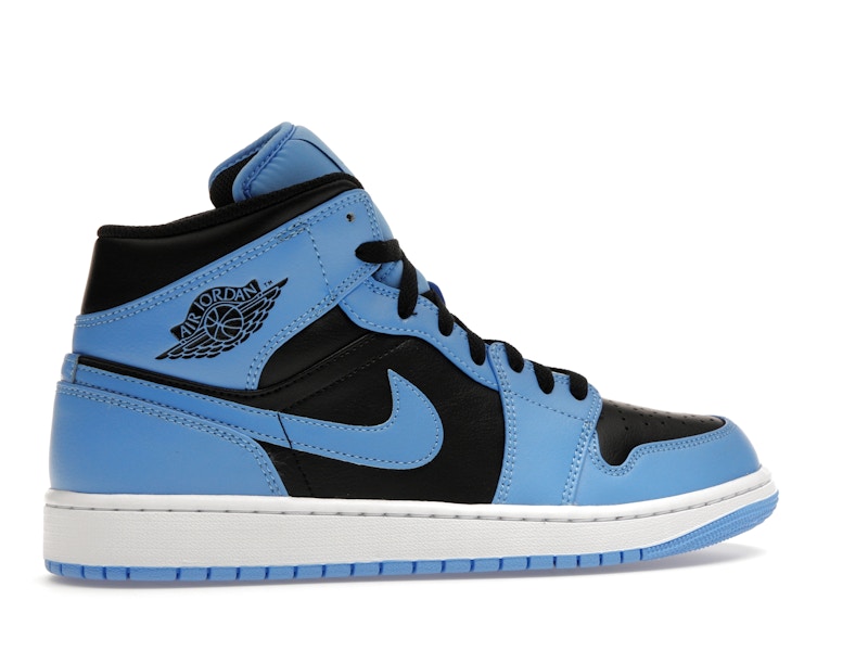 Air Jordan 1 Mid Azul Universitario Negro - vista 34