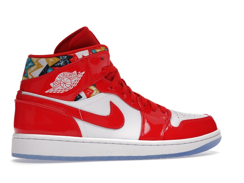 Jordan 1 Mid Barcelona Sweater Red Patent - Ansicht 35