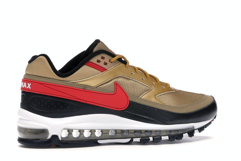Nike Air Max 97 BW Metallic Gold University Red Black - vue 35