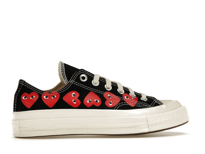 Converse Chuck Taylor All Star 70 Ox Comme des Garcons PLAY Multi-Heart Black - widok 35