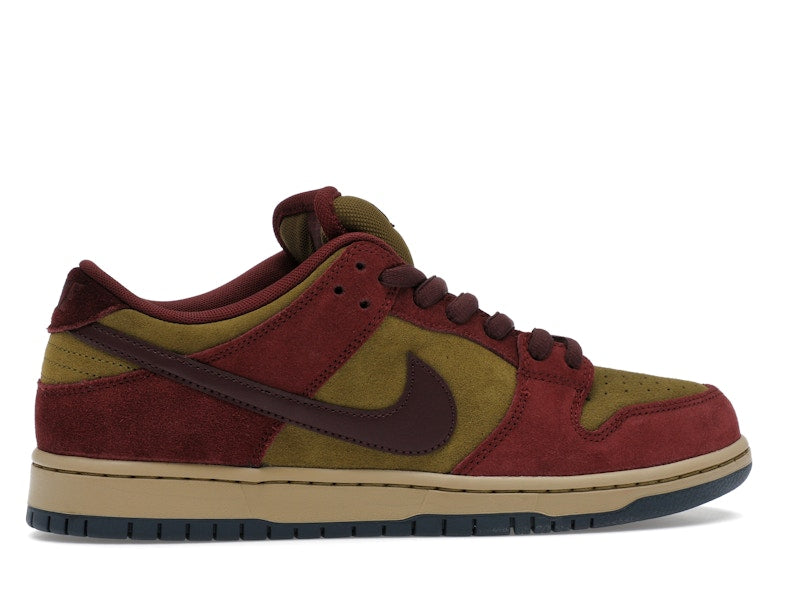 Nike SB Dunk Low Dark Team Red Olive Flak - widok 35